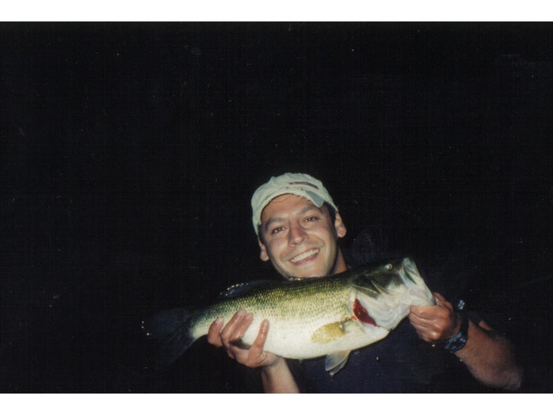 A 6 lb. (23 in.) largemouth bass from Eugenia Lake, Ontario