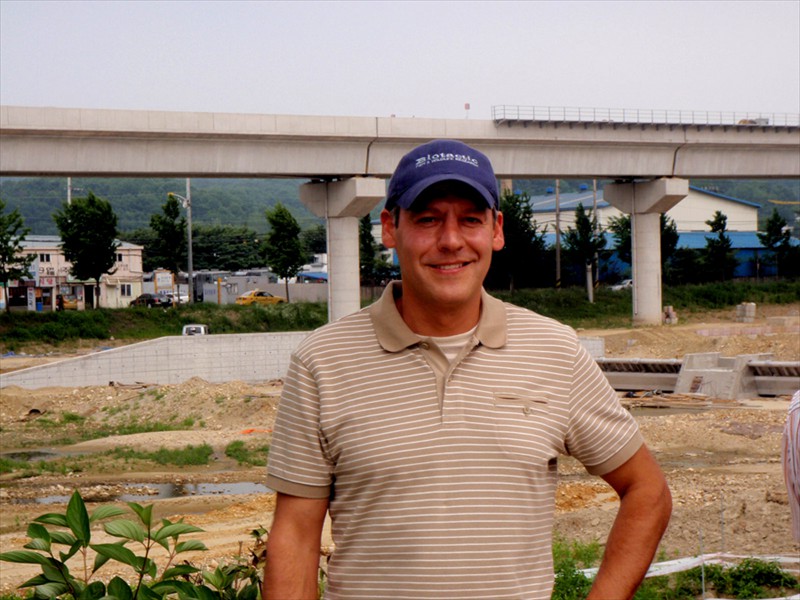 Overseeing construction at a fishway in South Korea (2)
