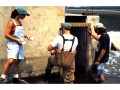 Coralling an EMG-tagged smallmouth bass, Mannheim Weir, Kitchener, Ontario