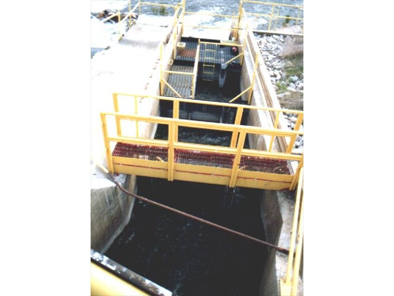 Vertical-slot fishway at the DOW Chemical Dam, Tittabawassee River, Midland, Michigan