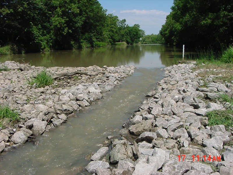 Port Davidson Weir bypass channel on the Welland River, Ontario