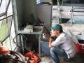 Setting up a fixed tracking station near the Lower Colorado River, Texas