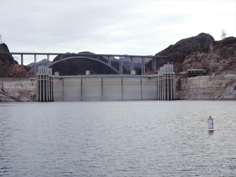 Upstream from the Hoover Dam, border of Arizona and Nevada