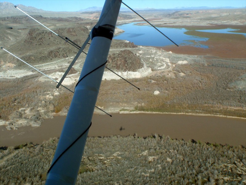 Radio-tracking over the Colorado River, Arizona
