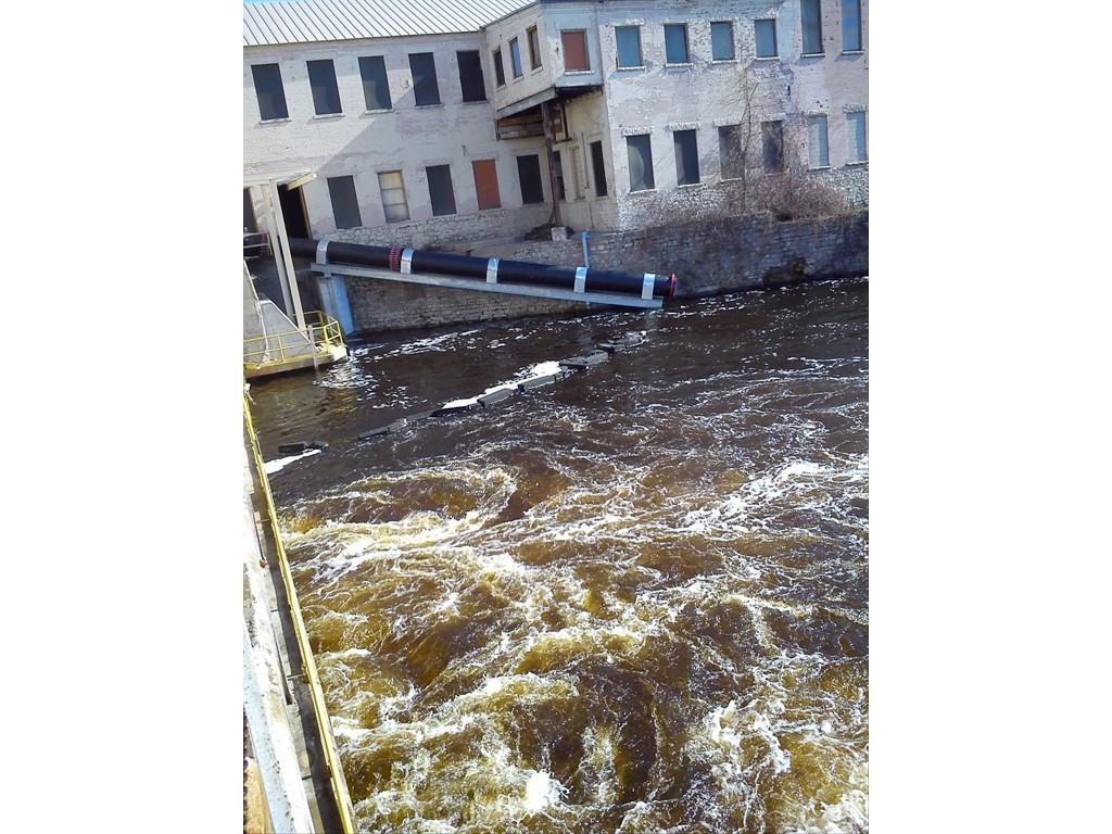 Downstream bypass from Sturgeon lift, Menominee River