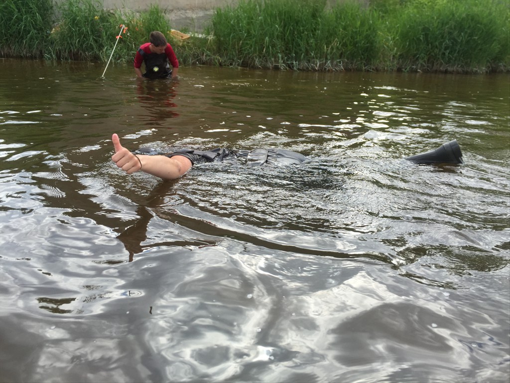 Snorkeling for mussels