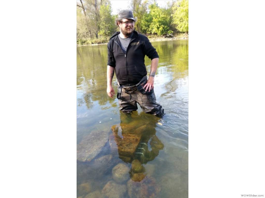 Grand River underwater fish monitoring location