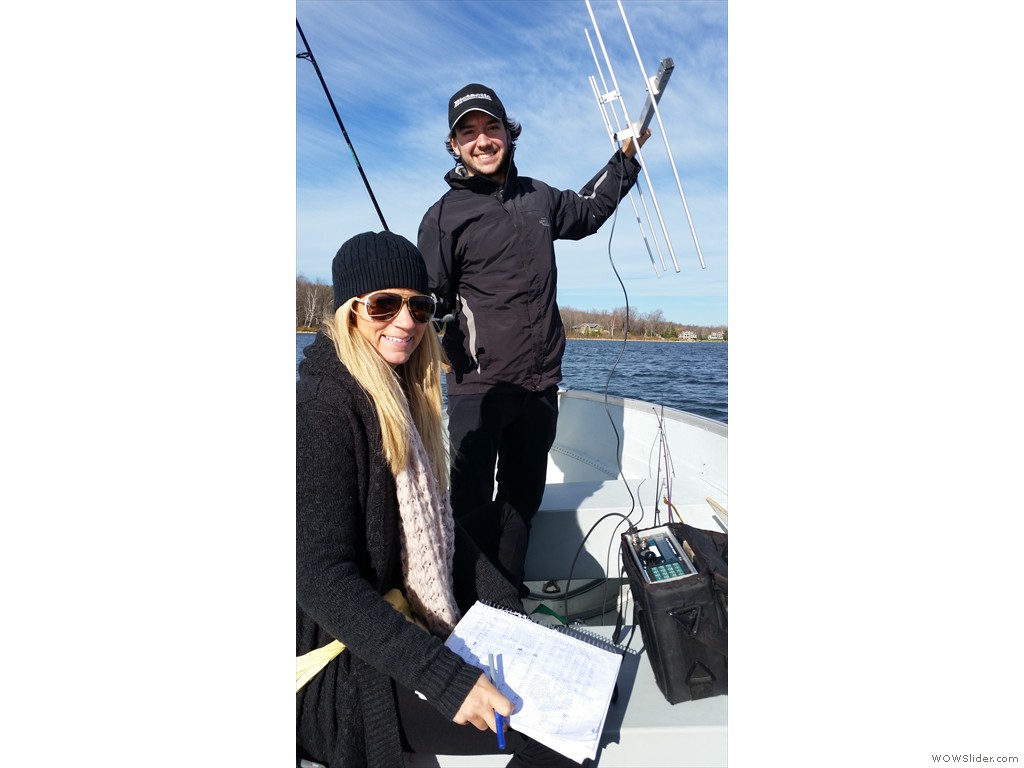 Radio tracking Lagemouth Bass in November