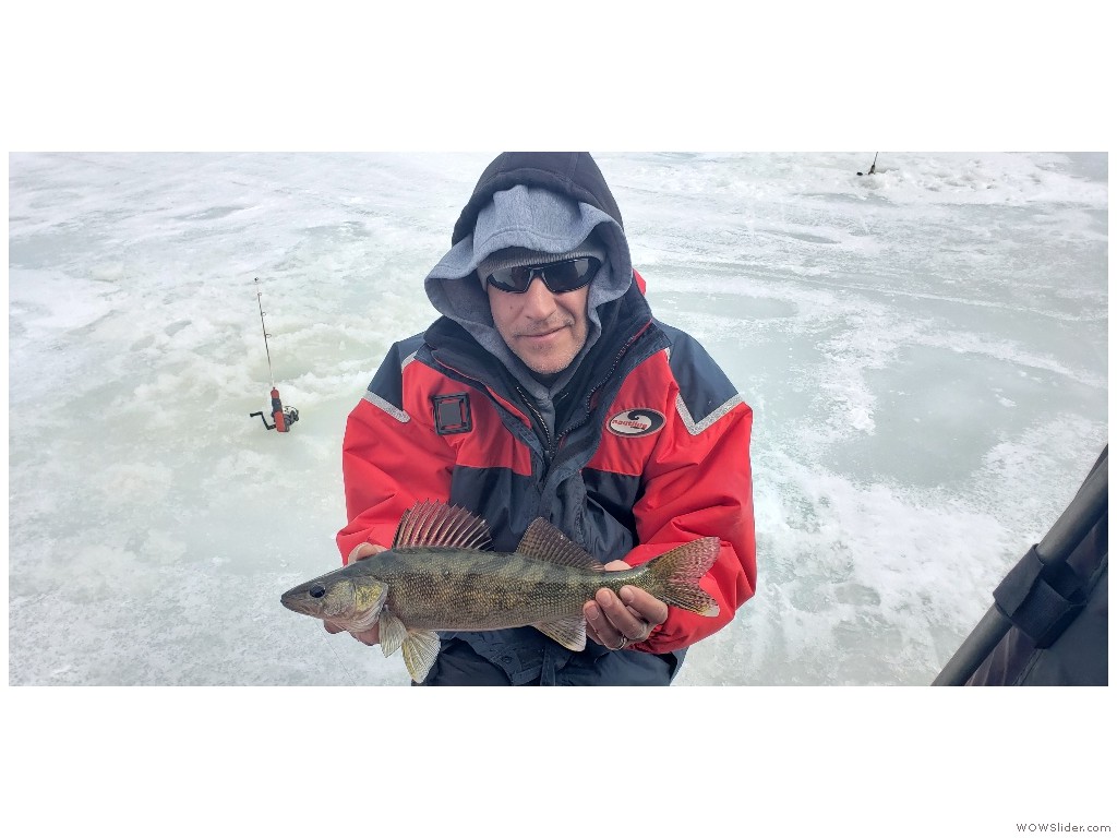 Ice fishing Walleye - Kirkland Lake