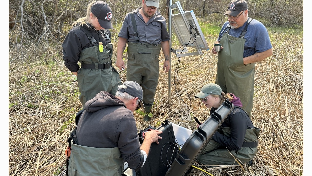 Training our clients, the MMF, how to adjust BRAVO fish monitoring system settings and download collected video