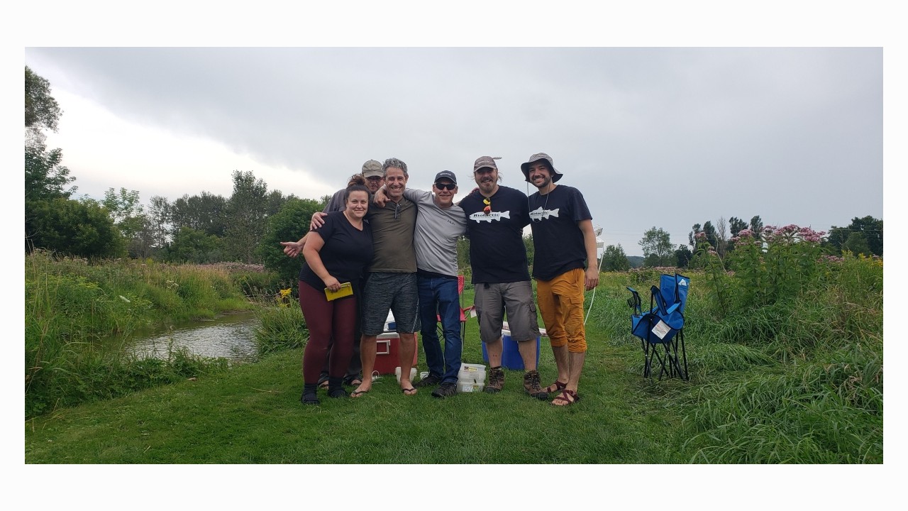 After 2 extra weeks due to rain delays we’re finally done… a very memorable summer of Saugeen watershed biomass electrofishing