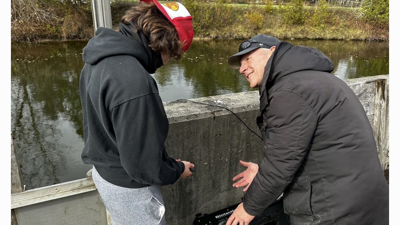 Take your kids to work day 2023- learning how to download data from a fish monitoring system