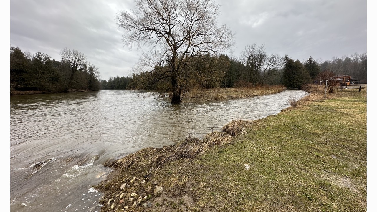 From too little water fall 2022 to flooding spring 2023. The confluence of the Saugeen River and Otter Creek