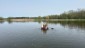 A beautiful day for a paddle to install warning buoys at the Mannheim weir in the Grand River