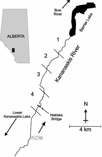 kananaskis river diagram