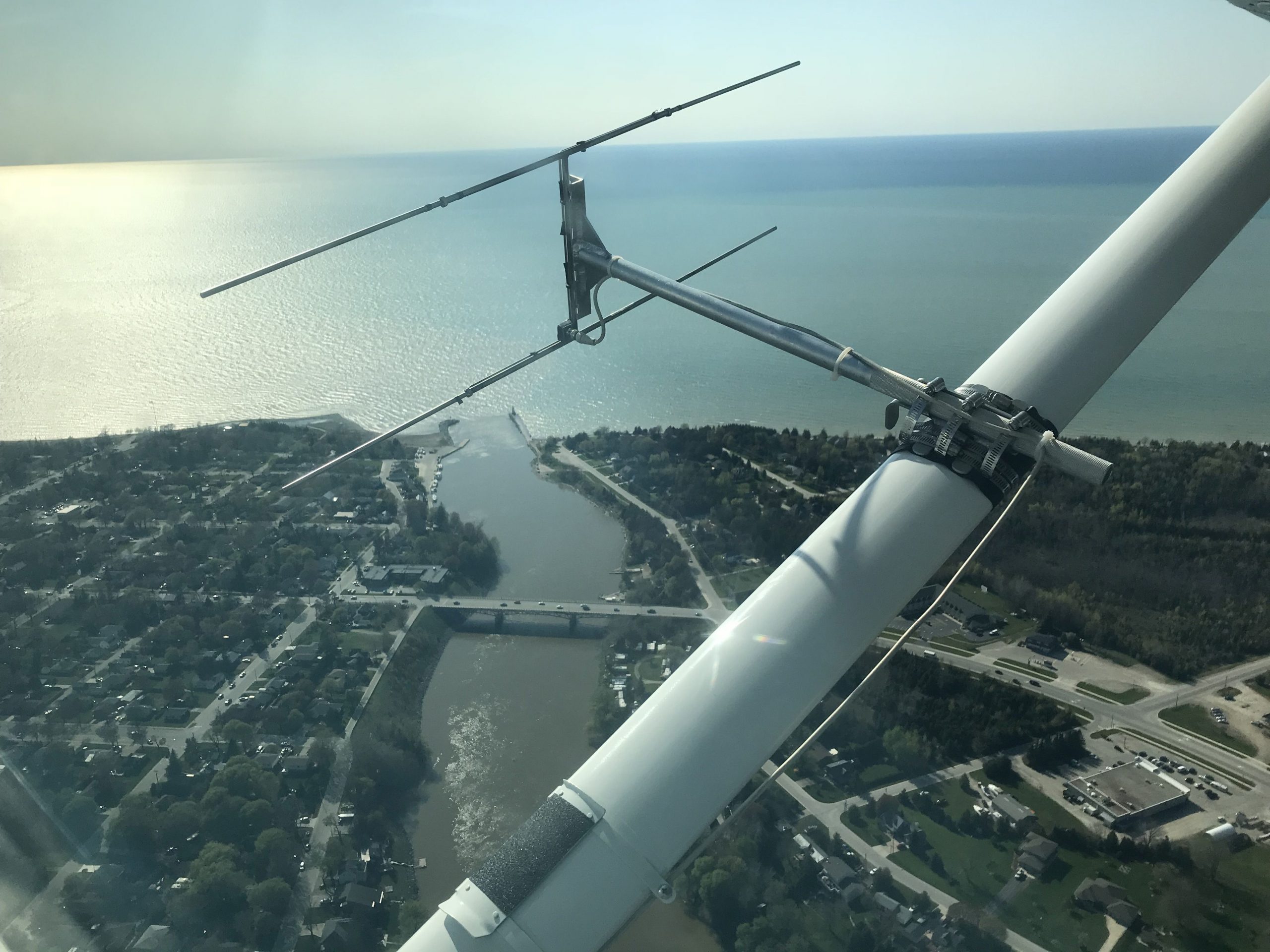aerial radiotracking Saugeen River