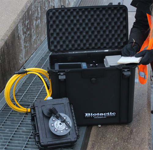 mobile fish monitoring system set-up